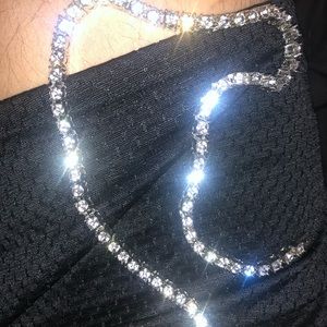 Size 16 white gold 5mm tennis chain